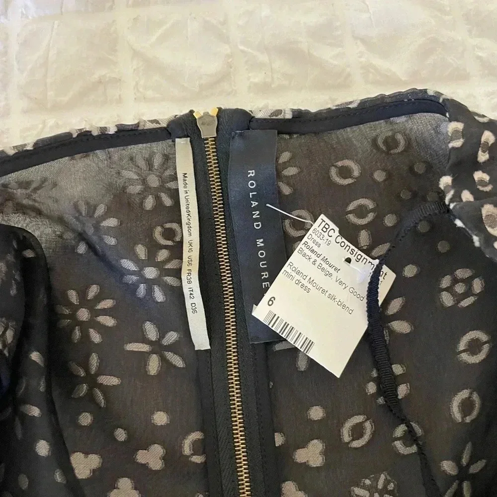 Roland Mouret Meedstead blossom Fils coupe mini dress - Picture 8 of 16